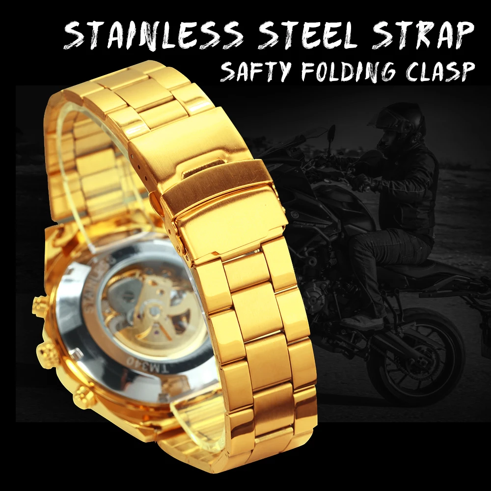 WINNER Classic Skeleton Watch for Men Luminous Hands Mechanical Watches Stainless Steel Strap Luxury Brand Forsining Wristwatch - Image 24